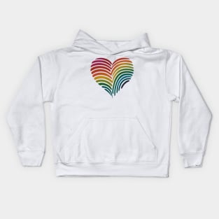 Love Matters Rainbow Fingerprint Kids Hoodie